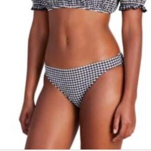 NWT Kate Spade New York Women's Classic Check-Print Bikini Bottoms - NWT